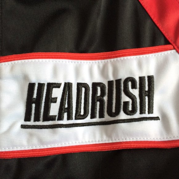 Headrush The Gotlander Womens Track Jacket Large Black Strong Is Beautiful Zip - Picture 6 of 8